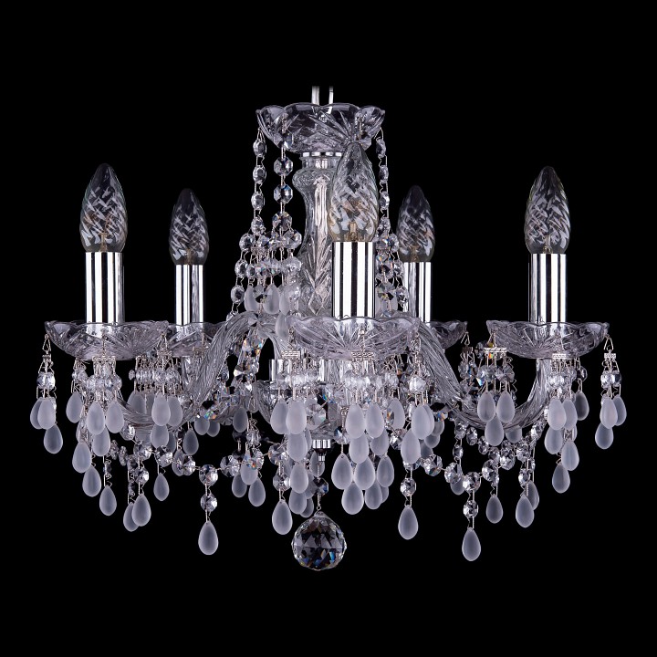 Подвесная люстра bohemia ivele crystal 1410 1410/5/141/ni/v0300