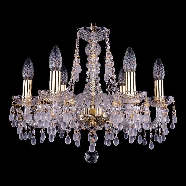 Подвесная люстра bohemia ivele crystal 1410 1410/6/160/g/v0300