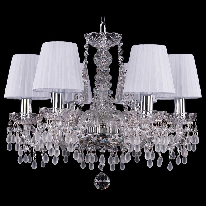 Подвесная люстра bohemia ivele crystal 1410 1410/6/160/ni/v0300/sh2