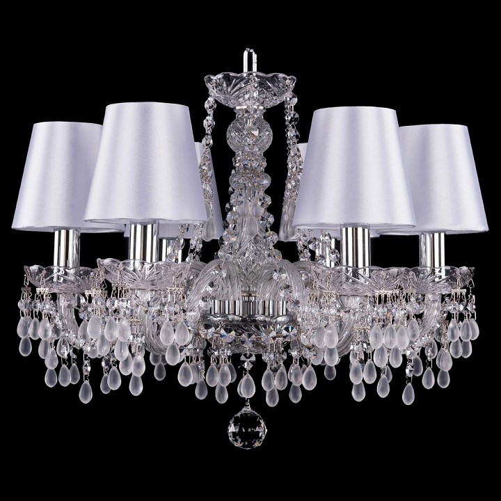 Подвесная люстра bohemia ivele crystal 1410 1410/6/160/ni/v0300/sh21