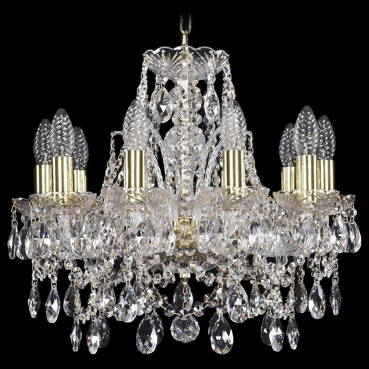 Подвесная люстра bohemia ivele crystal 1411 1411/10/141/g