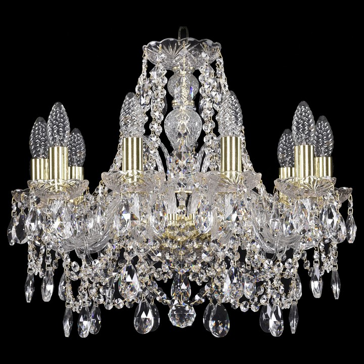 Подвесная люстра bohemia ivele crystal 1411 1411/10/160/g