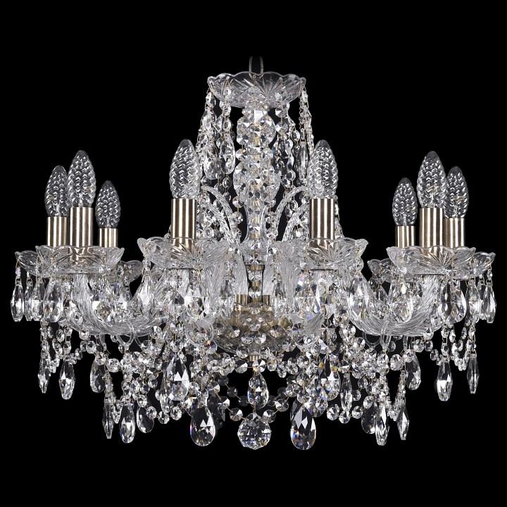 Подвесная люстра bohemia ivele crystal 1411 1411/10/195/pa