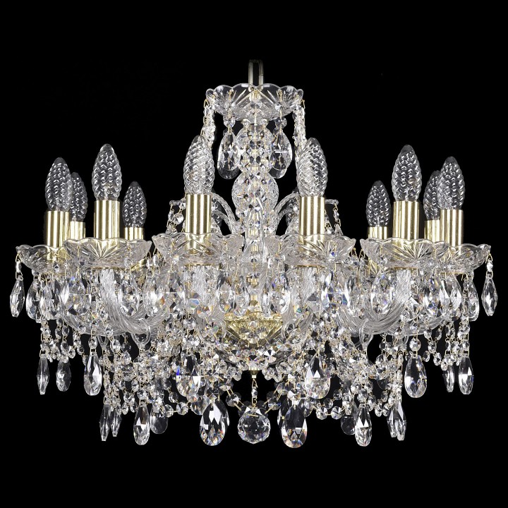 Подвесная люстра bohemia ivele crystal 1411 1411/12/195/g