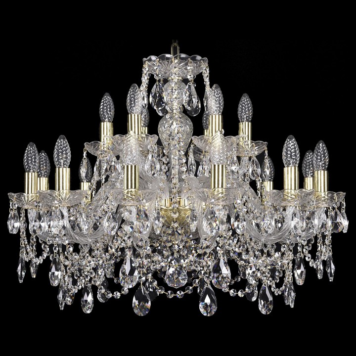 Подвесная люстра bohemia ivele crystal 1411 1411/12+6/240/g