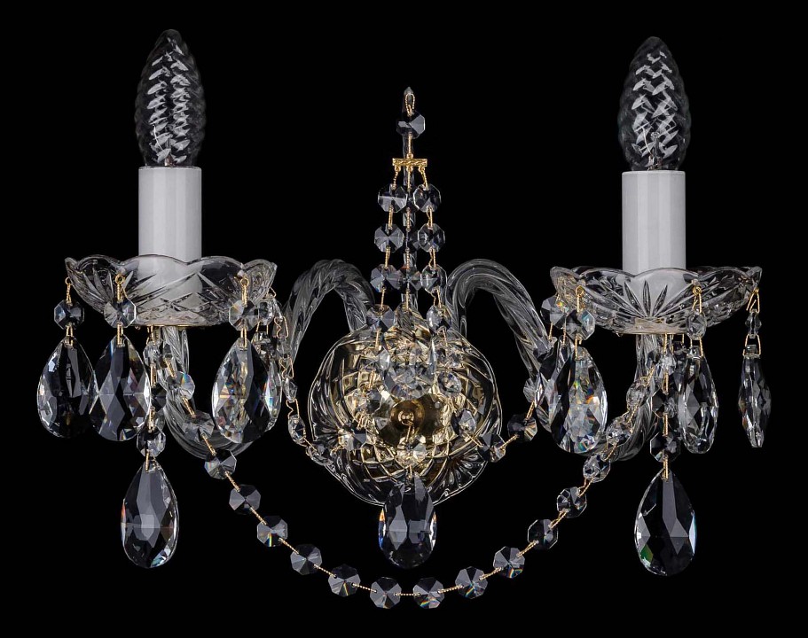 Бра bohemia ivele crystal 1411 1411b/2/195/xl/g