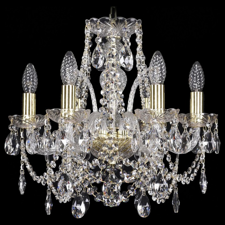 Подвесная люстра bohemia ivele crystal 1411 1411/6/141/g