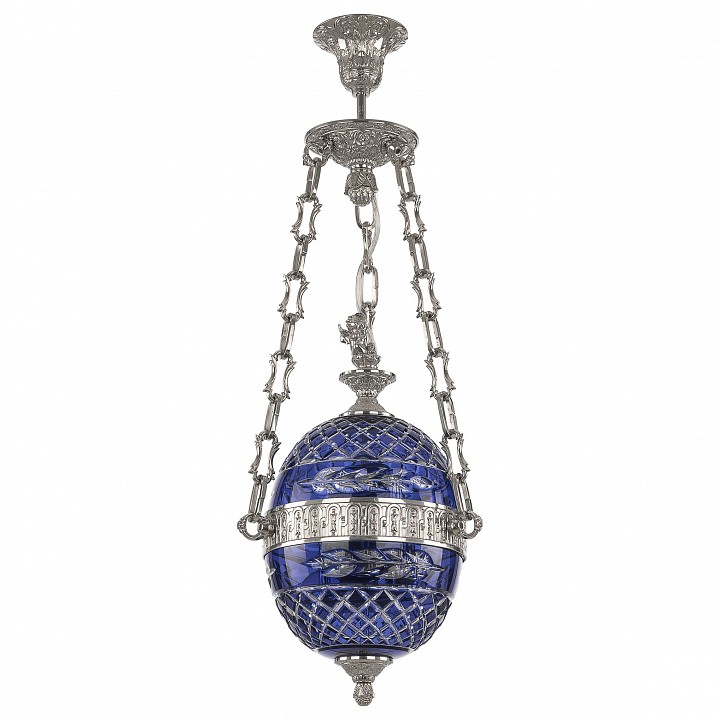 Подвесной светильник bohemia ivele crystal 7100 71000p/20 ni clear-blue/h-1j fa3s