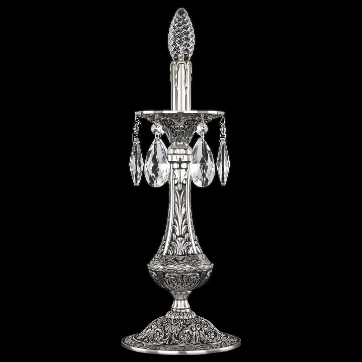 Настольная лампа декоративная bohemia ivele crystal 7100 71100l/1-37 nb
