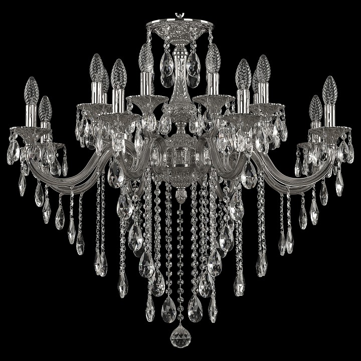 Подвесная люстра bohemia ivele crystal 7218 72118/16/285 b ni