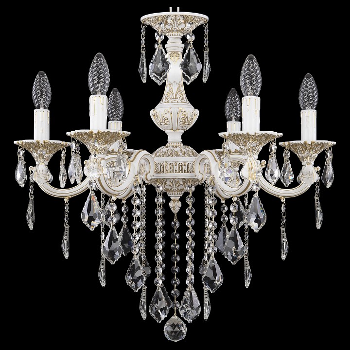 Подвесная люстра bohemia ivele crystal al7801 al78101/6/175 b wmg leafs