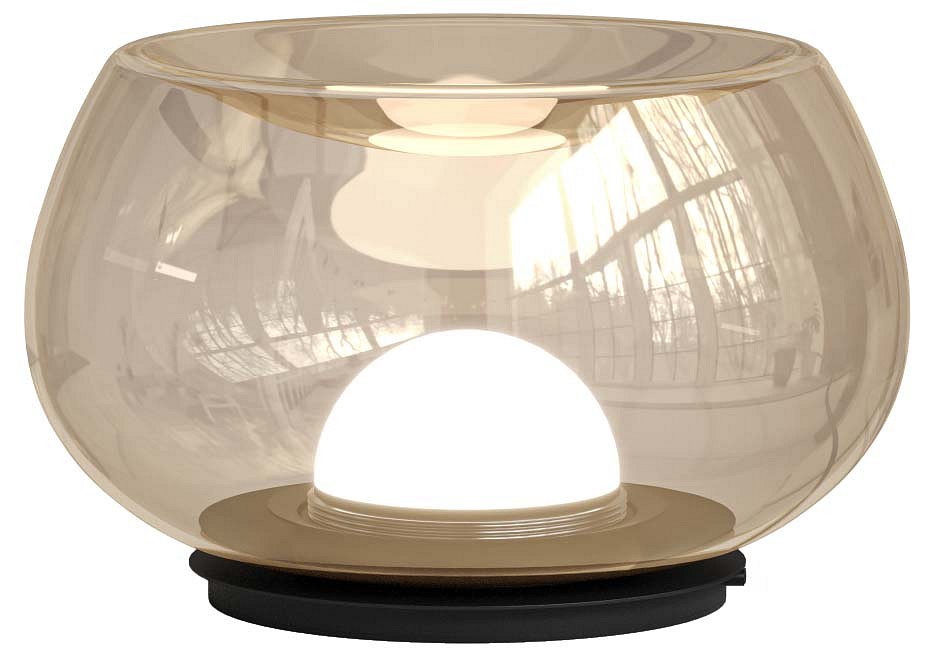 Настольная лампа декоративная denkirs floa dk6747-bk+am