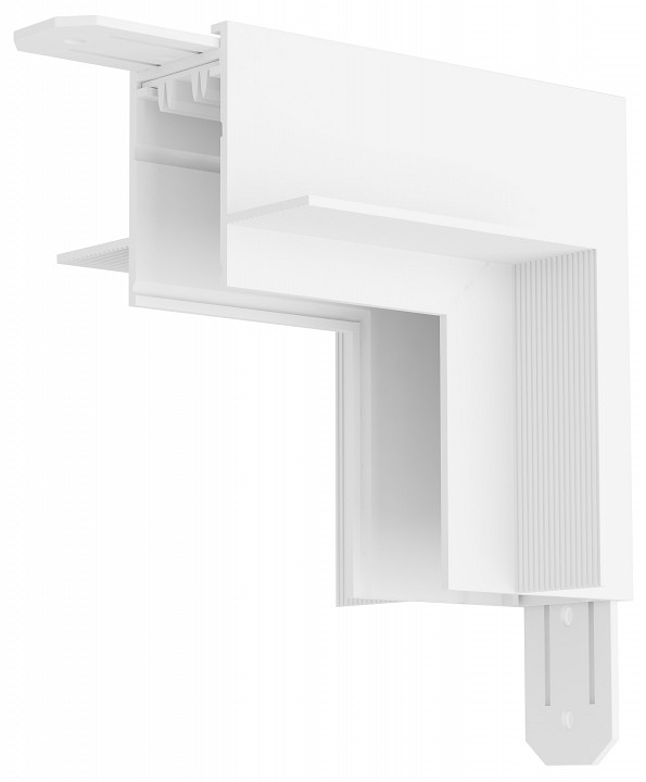 Соединитель угловой l-образный для треков denkirs smart tr2118-wh