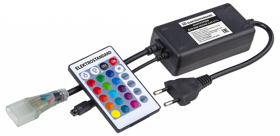 Контроллер-регулятор цвета rgbw с пультом ду elektrostandard  a043627