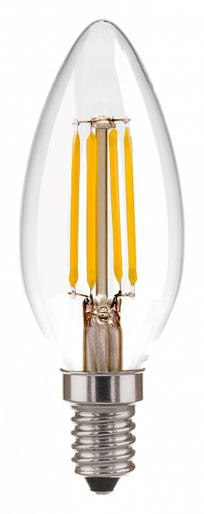 Лампа светодиодная elektrostandard свеча f e14 7вт 3300k a049066