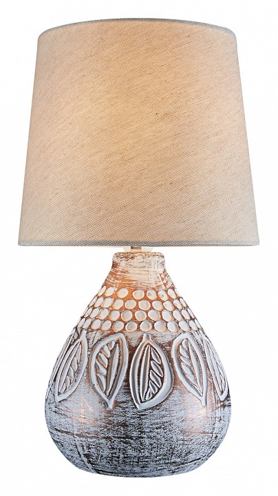Настольная лампа декоративная escada natural 6006/1l brown