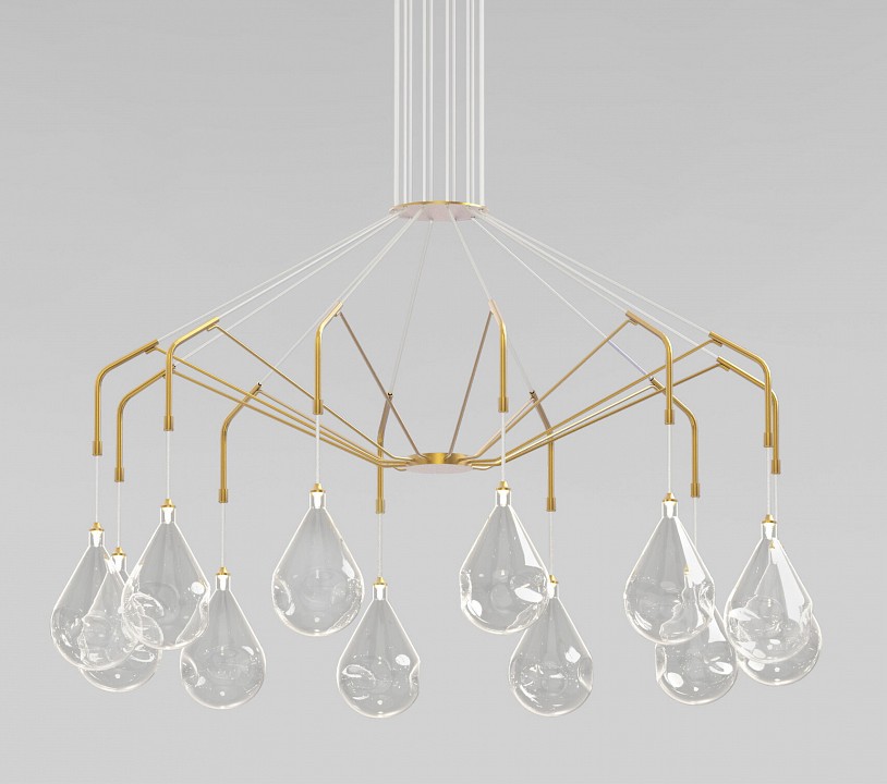 Подвесная люстра eurosvet  201002/12 латунь smart