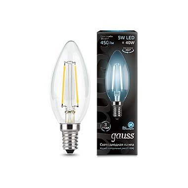 Лампа светодиодная gauss 1038 e14 5вт 4100k 103801205-d