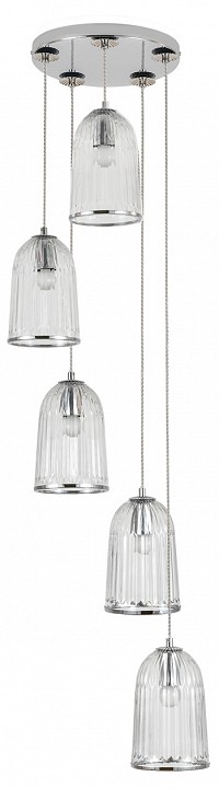 Подвесной светильник indigo lucido 11046/5p chrome