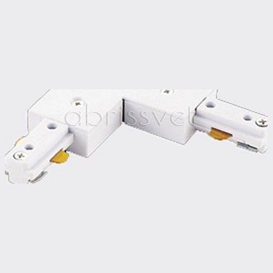 Соединитель угловой l-образный для треков italline wso wso 74 white