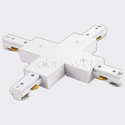 Соединитель x-образный для треков italline wso wso 75 white