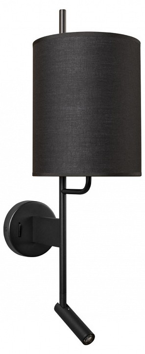 Бра с подсветкой loft it ritz 10253w/b black