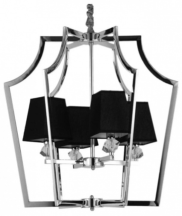 Подвесная люстра lumina deco montero ldp 1249-4 chr+bk