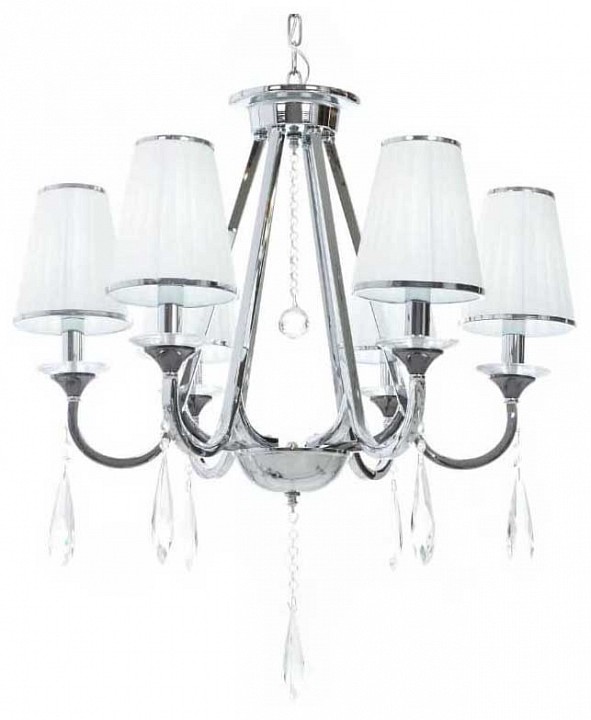 Подвесная люстра lumina deco milesia ldp 8926-6 wt+chr