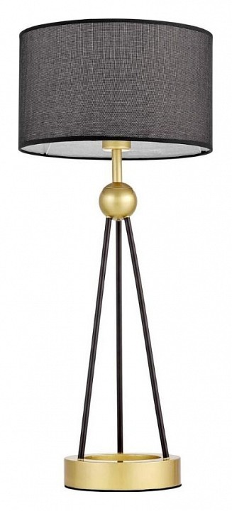 Настольная лампа декоративная lumina deco belforte ldt 5527 gd+bk