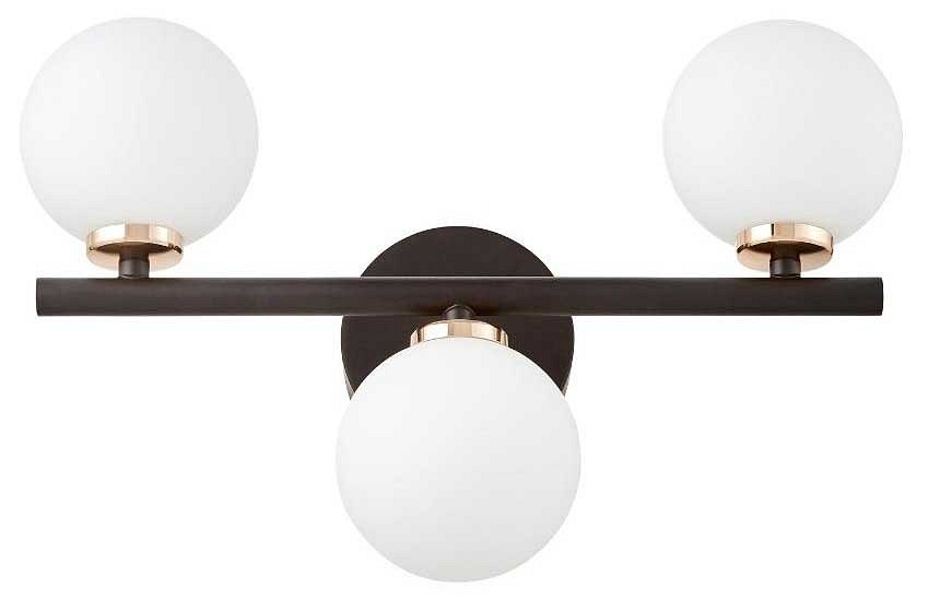 Бра lumina deco marsiada ldw 6033-3 bk+f.gd