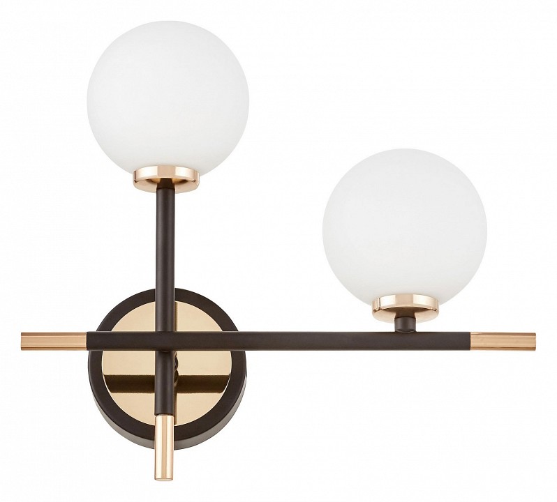 Бра lumina deco marsiada ldw 6033n-2 rt bk+fgd