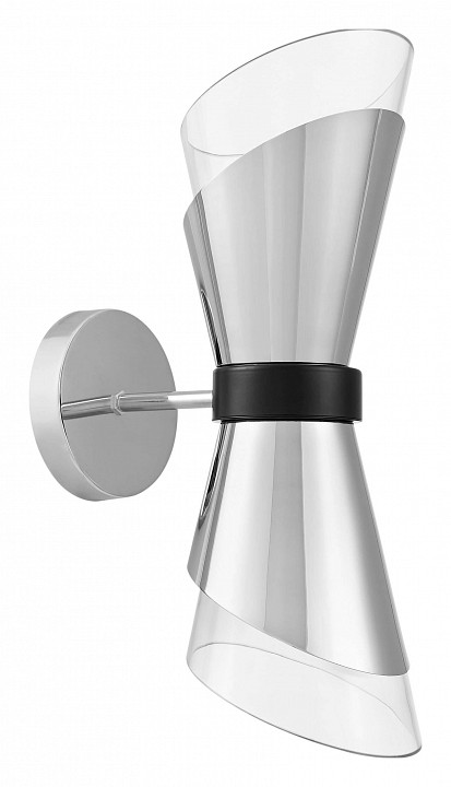 Бра lumina deco fabro ldw 7013-2 chr+pr