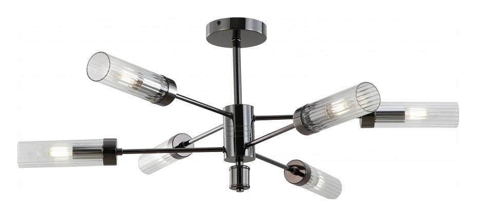Люстра на штанге ilamp evolution 15609-6 an+cl