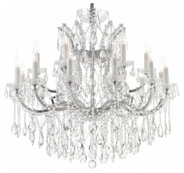 Подвесная люстра ilamp diamond 6071-18 cr+cl