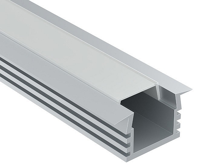 Профиль встраиваемый maytoni алюминиевый профиль alm006s-2m