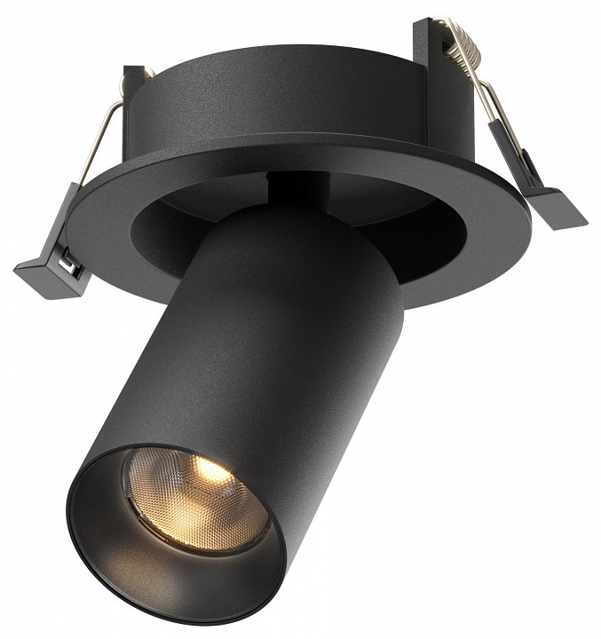Встраиваемый светильник на штанге maytoni focus led c071cl-7w2.7k-b