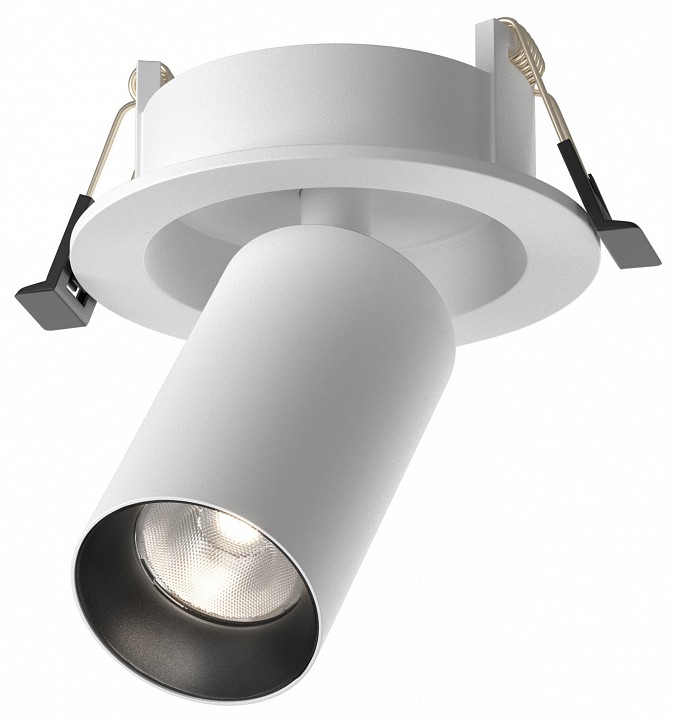 Встраиваемый светильник на штанге maytoni focus led c071cl-7w4k-wb