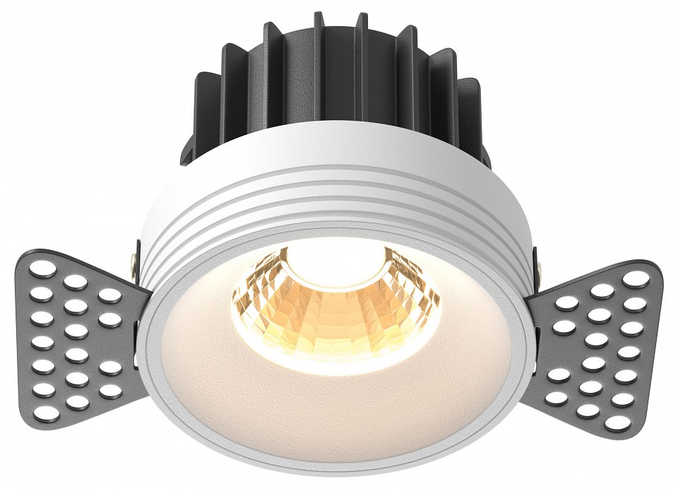 Встраиваемый светильник maytoni round dl058-12w2.7k-trs-w
