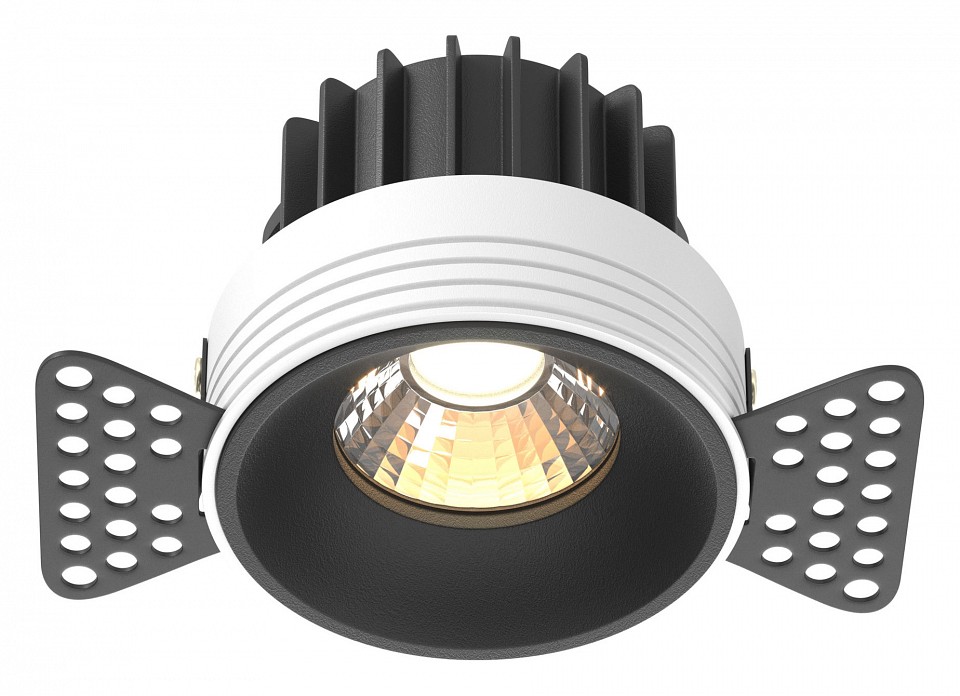Встраиваемый светильник maytoni round dl058-12w3k-trs-b