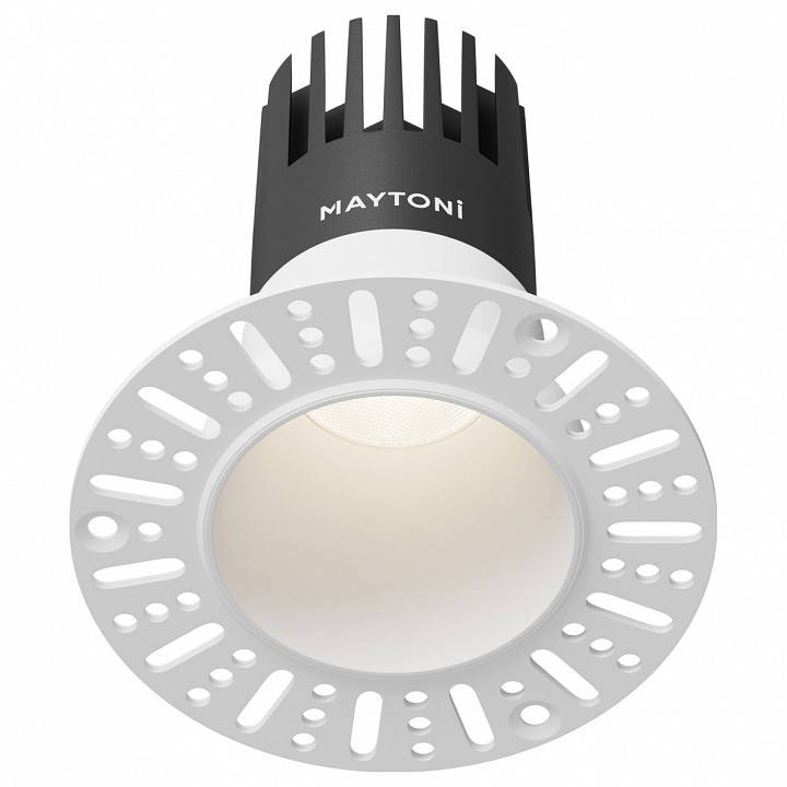 Встраиваемый светильник maytoni dip dl120-10w-4k-trs-w