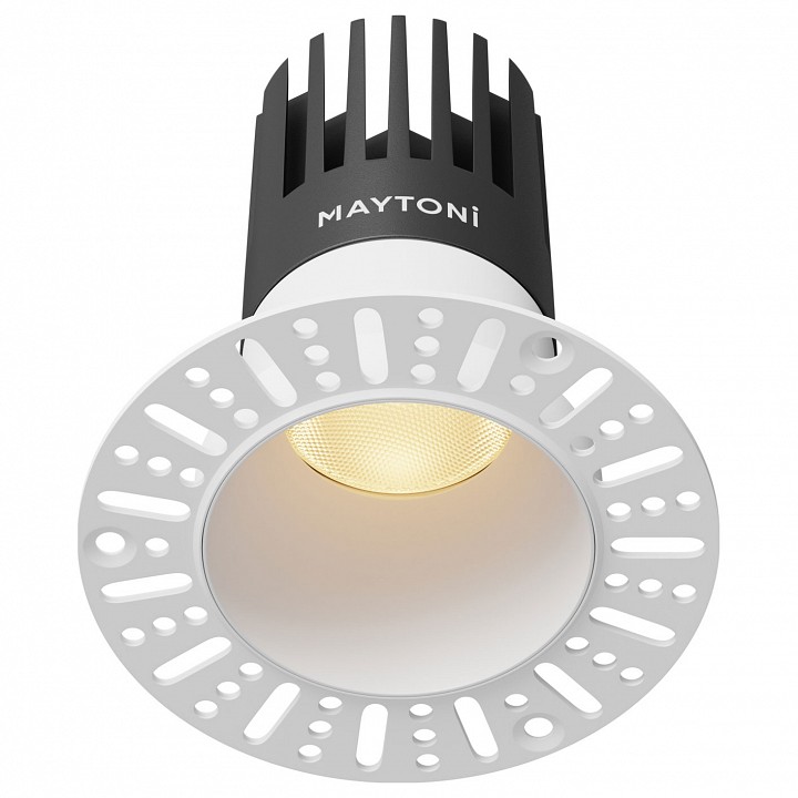 Встраиваемый светильник maytoni dip dl122-15w-2.7k-trs-w