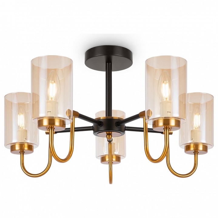 Люстра на штанге freya jewel fr5321cl-05bz