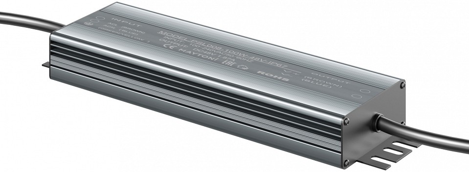Блок питания с проводом maytoni power supply magnetic psl008-100w-48v-ip67