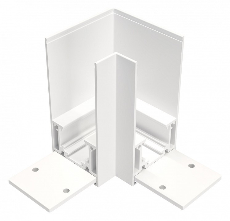 Соединитель угловой l-образный для треков накладных maytoni accessories for tracks gravity trx010cl-21w