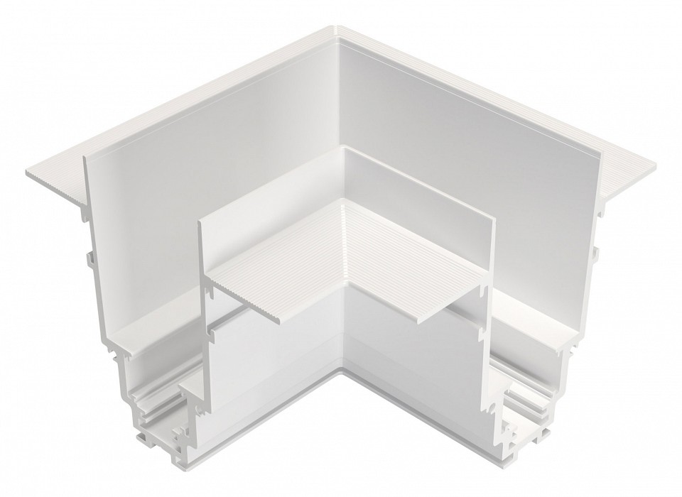 Соединитель угловой l-образный для треков встраиваемых maytoni accessories for tracks gravity trx010cl-22w