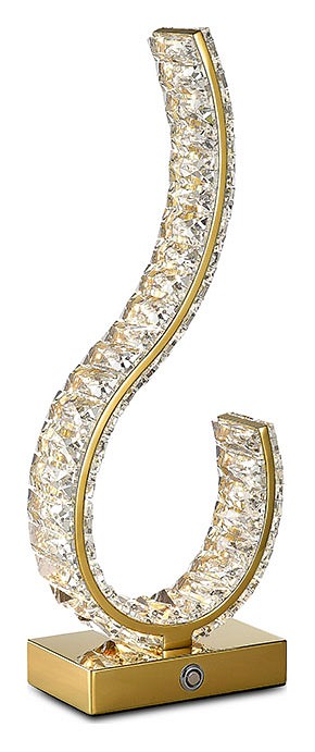 Настольная лампа декоративная newport 8240 8240/t gold