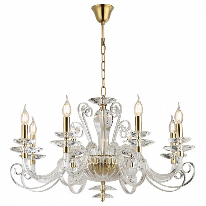 Подвесная люстра newport annabelle 8578/c gold polished