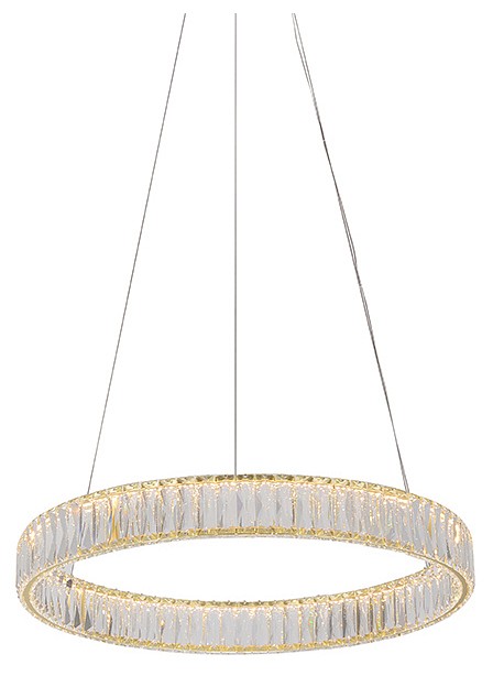 Подвесной светильник newport crystal 8242n/60 mat.gold