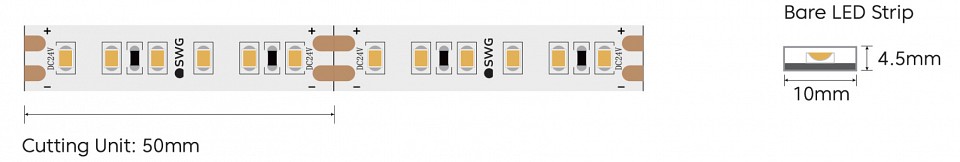 Лента светодиодная swg swg2120 swg2120-24-9.6-ww-66-m