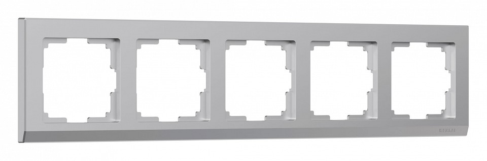 Рамка на 5 постов werkel stark (серебряный) w0051806